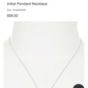 Kate spade initial pendant necklace